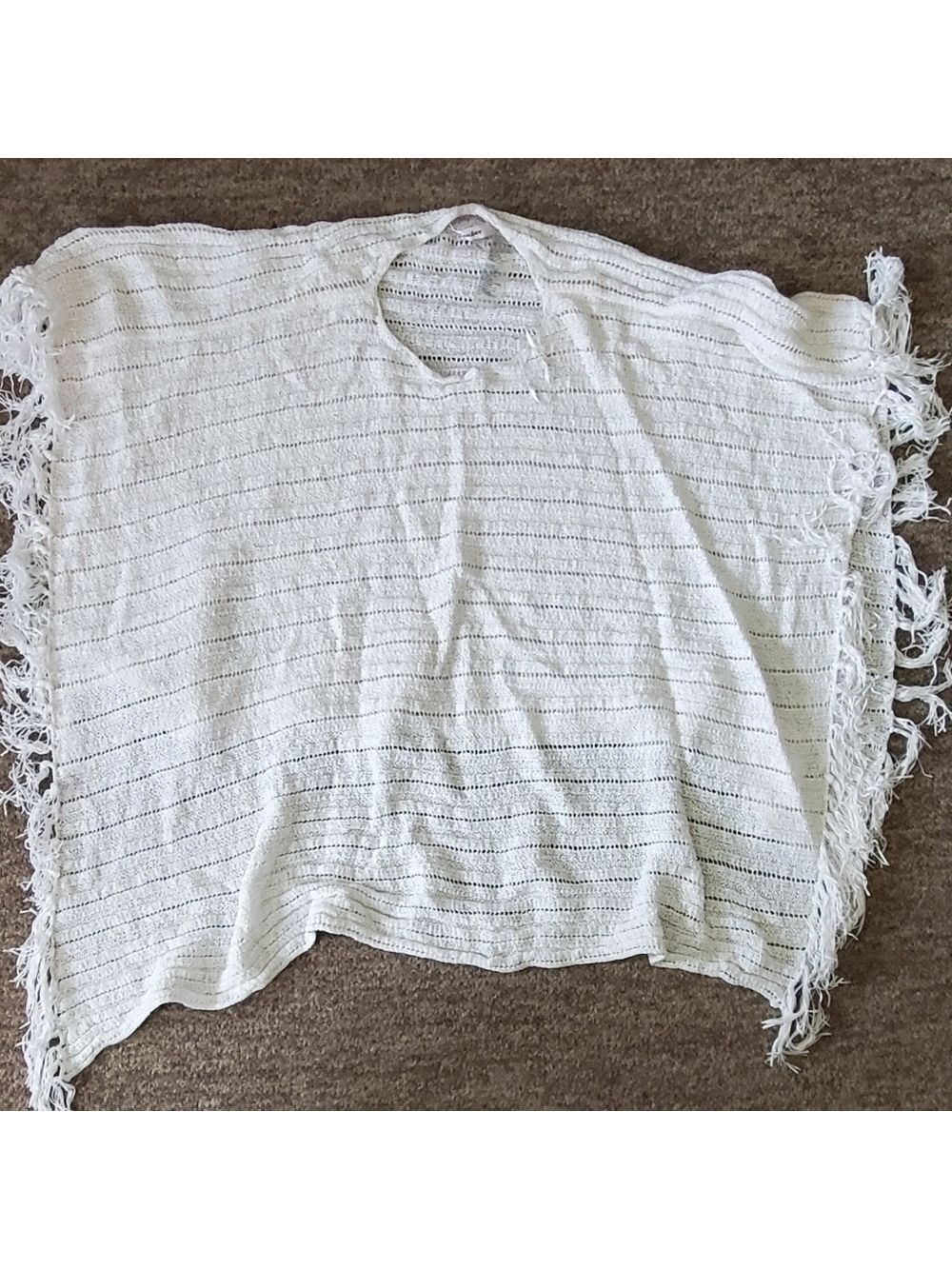 Tanjay poncho l/xl with fringes